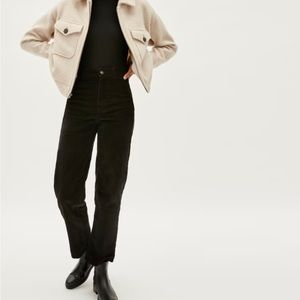 Everlane Corduroy Wide Leg Pant in Black